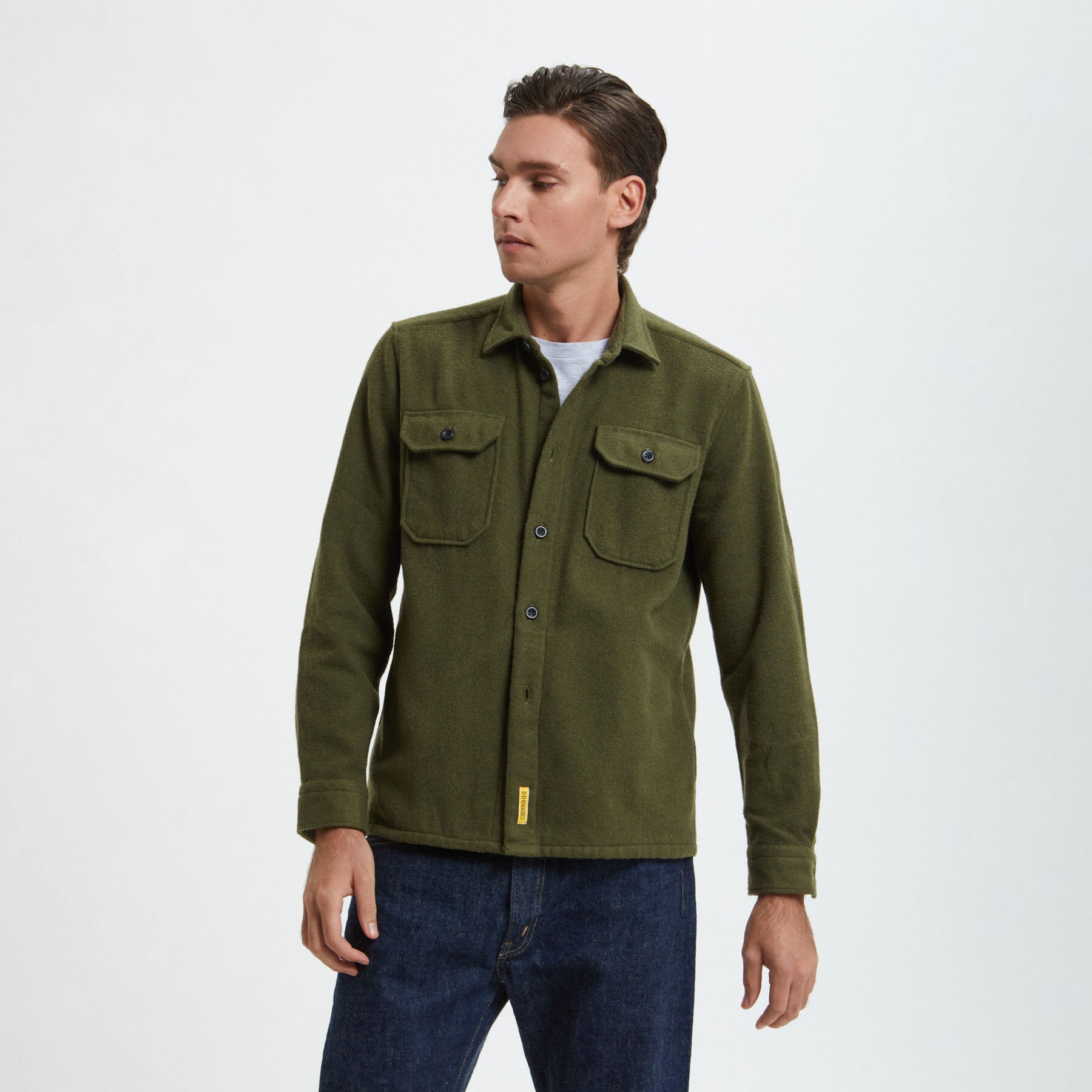 Overshirt in Herringbone